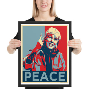 Framed "Peace" Poster (8"x10" or 16"x20")