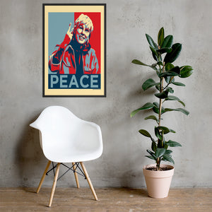 Framed "Peace" Poster (12"x18" or 24"x36")