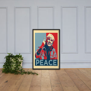 Framed "Peace" Poster (12"x18" or 24"x36")