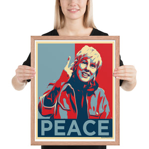 Framed "Peace" Poster (8"x10" or 16"x20")