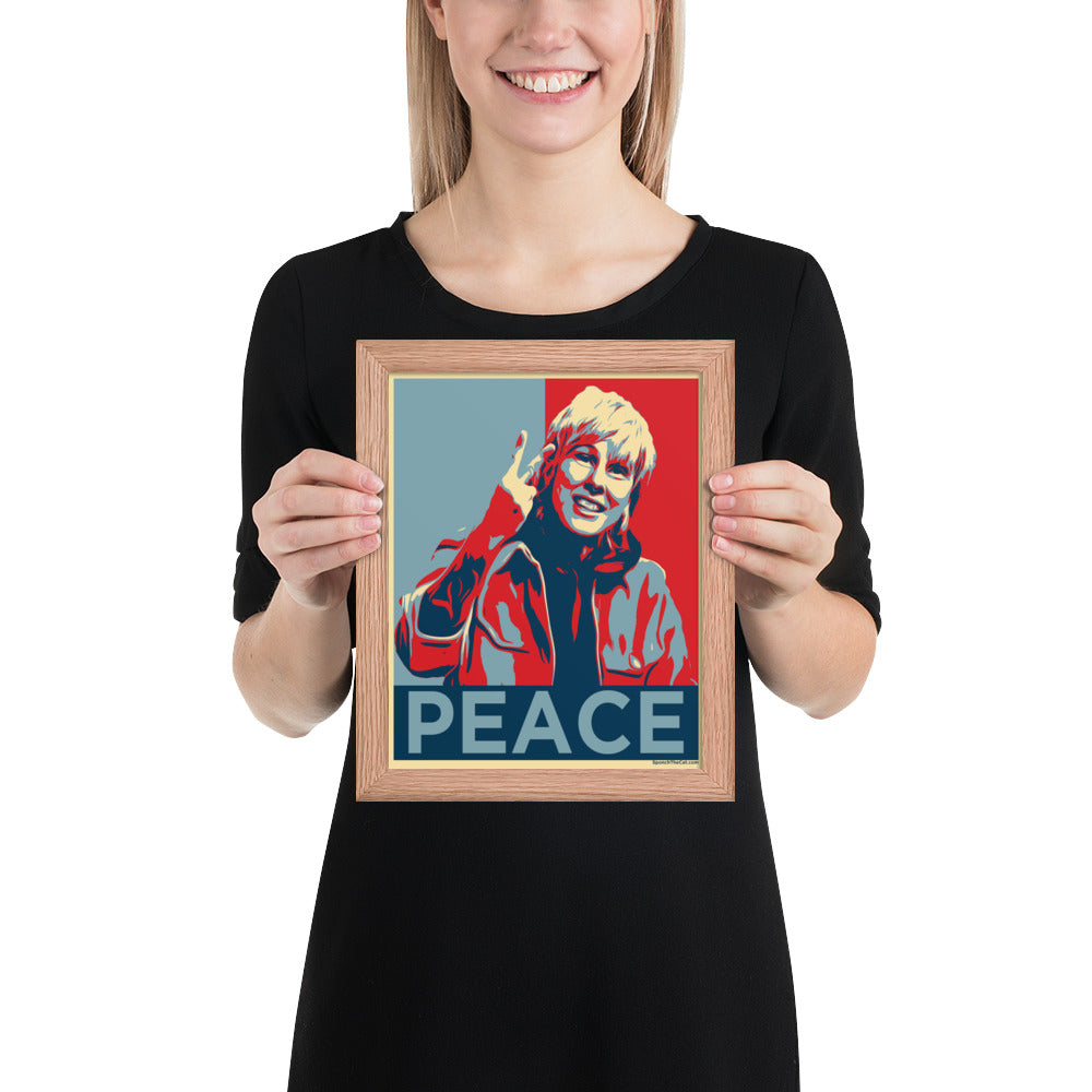 Framed "Peace" Poster (8"x10" or 16"x20")